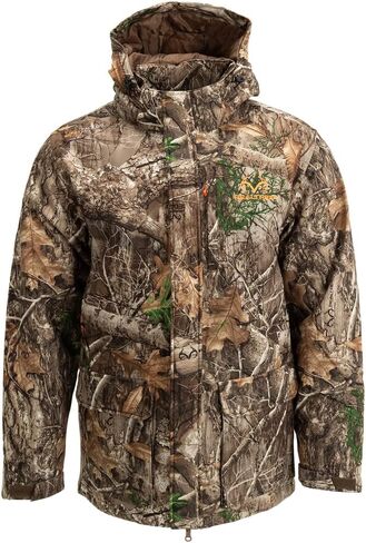 Realtree Men's Edge/Timber Camo Hunting Insulated Cold Weather Parka Jacket - Waterproof, Mid-weight and Super Warm in Kuwait