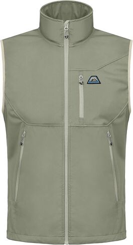 Mapamyumco Men's Lightweight Golf Vest, Water-Repellent Outerwear Vests Windproof Sleeveless Jackets for Hiking Running in Saudi Arabia