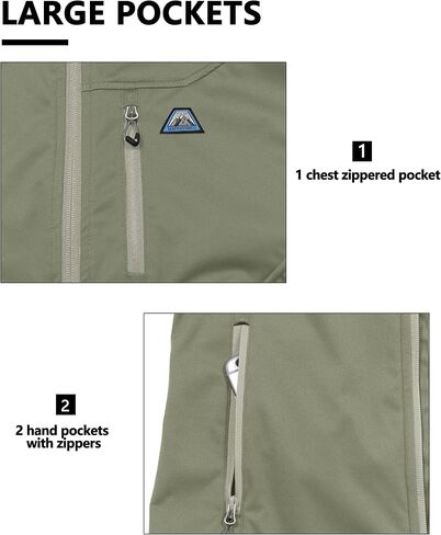 Mapamyumco Men's Lightweight Golf Vest, Water-Repellent Outerwear Vests Windproof Sleeveless Jackets for Hiking Running in Saudi Arabia