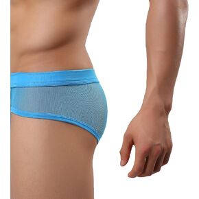 Mens Sexy Micro Mesh Briefs Soft Breathable Underwear Cool Men's Briefs Pack