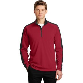 Sport-Tek Sport-Wick Textured Colorblock 1/4-Zip Pullover-ST861-XS in Kuwait