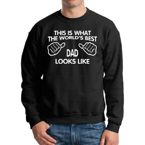 This is What The World's Best dad Looks Like Sweater Gift for Sweatshirt in Kuwait