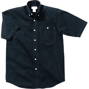 Short Sleeve Heavy Weight Denim Button-Down Shirt by Cobra in Kuwait