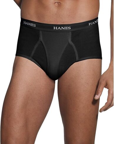 Classics Tagless No Ride Up Briefs with Comfort Flex Waistband Black/Grey (7764B7) Black/Grey, L in Saudi Arabia