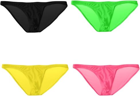 sandbank Men's Sexy Breathable Sheer Ice Silk Bikini Briefs Underwear Panties in Saudi Arabia
