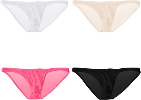 sandbank Men's Sexy Breathable Sheer Ice Silk Bikini Briefs Underwear Panties in Saudi Arabia
