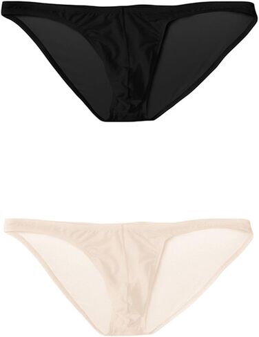 sandbank Men's Sexy Breathable Sheer Ice Silk Bikini Briefs Underwear Panties in Kuwait