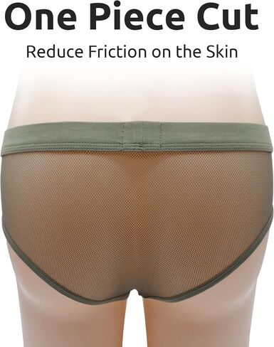 Mens Sexy Micro Mesh Briefs Soft Breathable Underwear Cool Men's Briefs Pack in Saudi Arabia