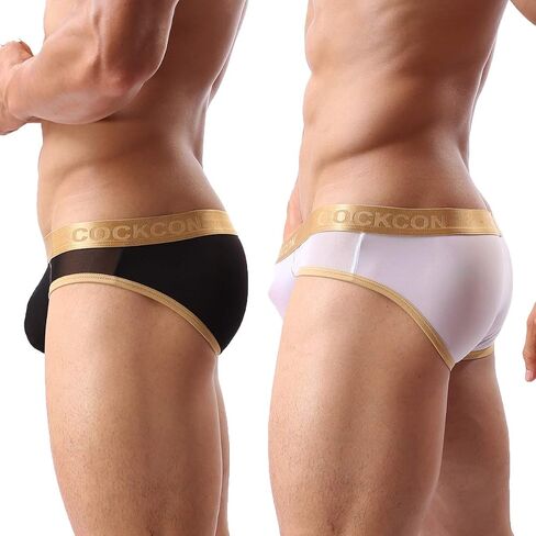 Mens Sexy Micro Mesh Briefs Soft Breathable Underwear Cool Men's Briefs Pack in Saudi Arabia