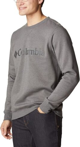 Columbia Men's Logo Fleece Crew, City Grey Heather/CSC Branded Logo, X-Large in Saudi Arabia