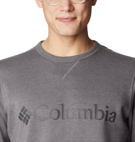 Columbia Men's Logo Fleece Crew, City Grey Heather/CSC Branded Logo, X-Large in Saudi Arabia