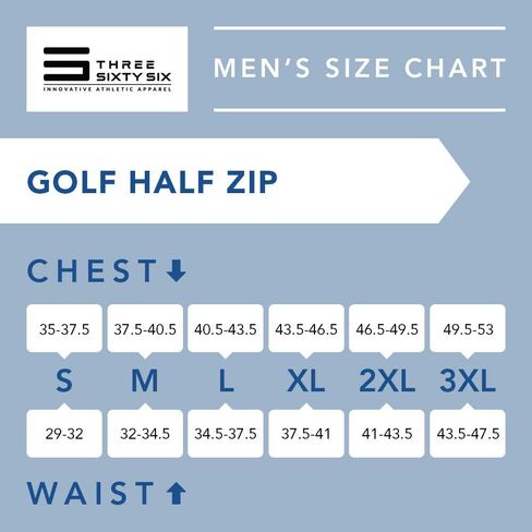 Three Sixty Six Golf Half Zip Pullover Men - Fleece Sweater Jacket - Mens Dry Fit Golf Shirts in Saudi Arabia
