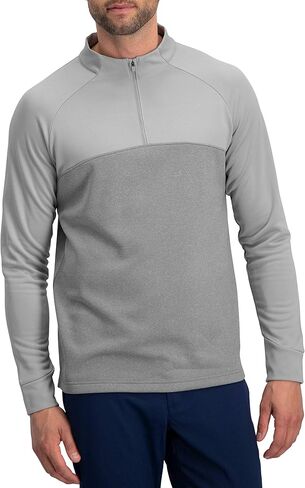 Three Sixty Six Golf Half Zip Pullover Men - Fleece Sweater Jacket - Mens Dry Fit Golf Shirts in Kuwait