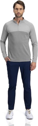Three Sixty Six Golf Half Zip Pullover Men - Fleece Sweater Jacket - Mens Dry Fit Golf Shirts in Kuwait