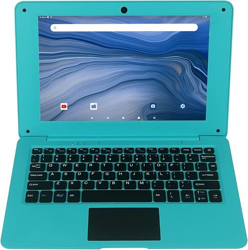 كمبيوتر محمول KANGBUKE بنظام التشغيل Android، شاشة IPS (1280*800) مقاس 10.1 بوصة، واي فاي مدمج، كاميرا أمامية، بلوتوث، كمبيوتر محمول صغير. (أسود) in Saudi Arabia