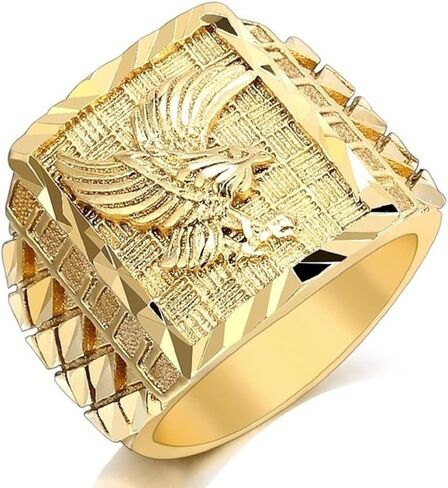Eagle Ring, Hawk Ring for Men, American Bald Eagle Ring Norse Viking Eagle Ring Eagle Jewelry, Celtic Eagle Ring Hip Hop Flying Eagle Band Ring Punk Eagle Animal Ring for Boys in Saudi Arabia