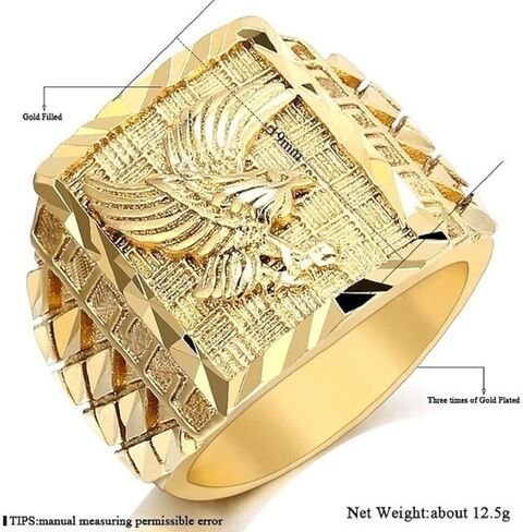 Eagle Ring, Hawk Ring for Men, American Bald Eagle Ring Norse Viking Eagle Ring Eagle Jewelry, Celtic Eagle Ring Hip Hop Flying Eagle Band Ring Punk Eagle Animal Ring for Boys in Saudi Arabia
