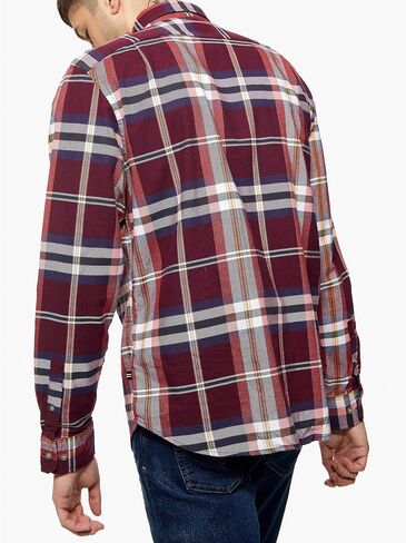 Nautica Mens Flannal Plaid Button Up Shirt in Saudi Arabia