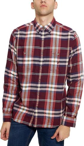Nautica Mens Flannal Plaid Button Up Shirt in Saudi Arabia