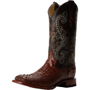 Ferrini Men's Print Crocodile S-Toe Western Boot