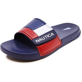 Nautica Men's Athletic Slide, Adjustable Straps Comfort Sandal in Saudi Arabia