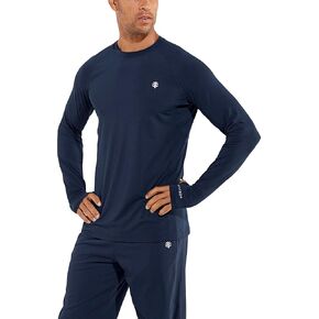 Coolibar UPF 50+ Men's Agility Long Sleeve Performance T-Shirt - Sun Protective