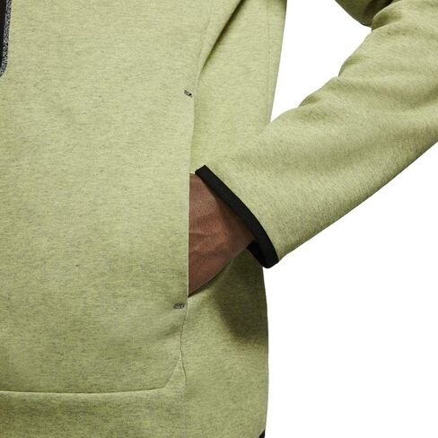 Nike Sportswear Tech Fleece Men's Full-Zip Hoodie (Medium, Lime Ice/Heather) in Saudi Arabia