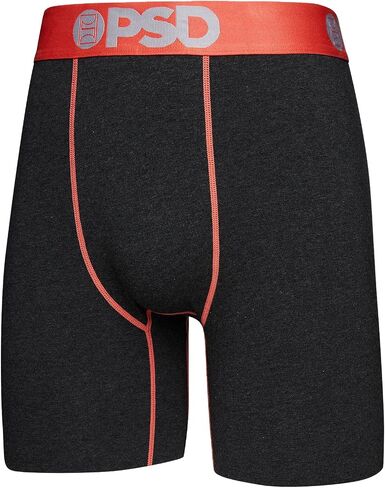 PSD Men's Cotton 3-Pack-Drk Hthr Boxer Briefs, Multi, L in Kuwait