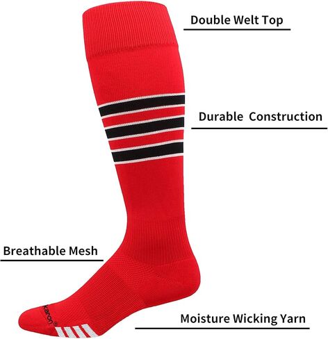 Elite Baseball/Softball Socks Over The Knee, Extra Long Football Socks in Kuwait
