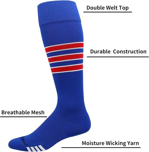 Elite Baseball/Softball Socks Over The Knee, Extra Long Football Socks in Kuwait