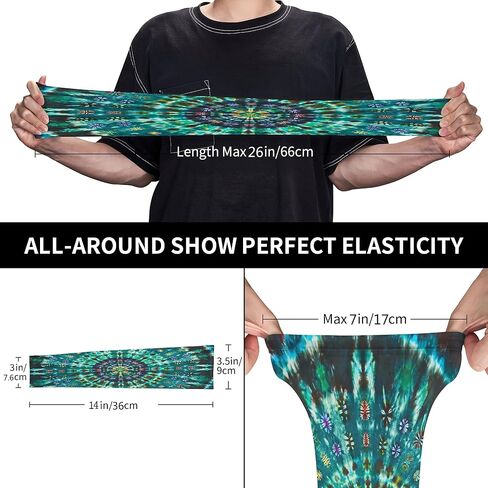 Sports Arm Sleeves Mandalas Tie Dye UV Sun Protection cooling arm for Gardening Farm Women & Men - 1 Pair in Kuwait