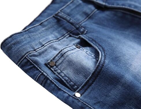 COOSVEN Men's Skinny Ripped Jeans Slim Fit Distressed Stretch Denim Pants in Kuwait