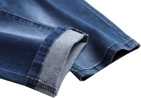 COOSVEN Men's Skinny Ripped Jeans Slim Fit Distressed Stretch Denim Pants in Kuwait