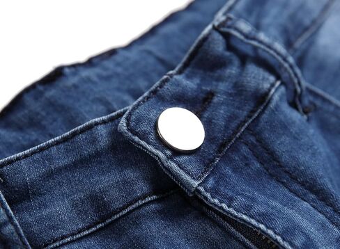COOSVEN Men's Skinny Ripped Jeans Slim Fit Distressed Stretch Denim Pants in Kuwait