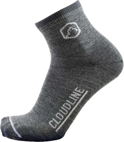 CloudLine - Merino Wool Socks for Men and Women, Wool Running Socks - Full Cushion, Anti-Blister & Moisture Wicking - 1 Pair in Saudi Arabia