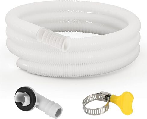 HOXHA Air Conditioner Drain Hose Kit Plastic Tubing for AC Condensate Flexible Durable Drain Hose for Mini Split AC Portable AC Washer Dishwasher Faucet, 5 Ft in Saudi Arabia