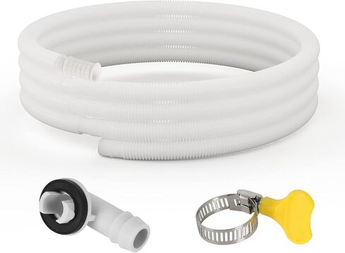 HOXHA Air Conditioner Drain Hose Kit Plastic Tubing for AC Condensate Flexible Durable Drain Hose for Mini Split AC Portable AC Washer Dishwasher Faucet, 5 Ft in Saudi Arabia