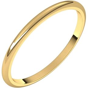 Wedding Band Solid 925 Sterling Silver Real 10k 14k 18k Yellow Rose White Gold OR Platinum Ring Classic Plain Domed 2mm 4mm 6mm 8mm in Kuwait