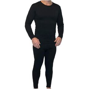 Snow Love Z-Tex Men's Ultra Soft Fleece Lined Thermal Underwear Set with Fly in Saudi Arabia