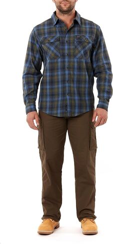 Smith's Workwear Men's Plaid Two Pocket Flannel Shirt in Kuwait