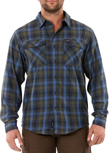 Smith's Workwear Men's Plaid Two Pocket Flannel Shirt in Kuwait