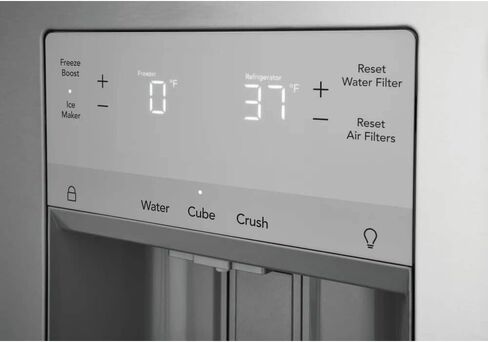 Frigidaire FRFS2823AS 36" Freestanding French Door Refrigerator 27.8 ft. Capacity, 4 Glass Shelves, 9 cu. ft. Freezer Capacity, External Water Dispenser, Ice Maker, Water Filter in Stainless Steel in Saudi Arabia