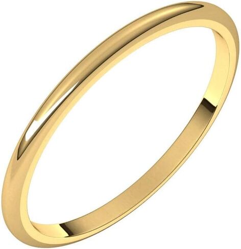 Wedding Band Solid 925 Sterling Silver Real 10k 14k 18k Yellow Rose White Gold OR Platinum Ring Classic Plain Domed 2mm 4mm 6mm 8mm in Kuwait