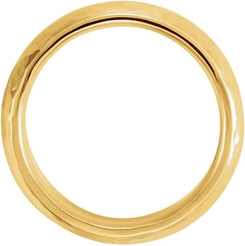 Milgrain Wedding Band Hammer Finish Comfort Fit Solid 925 Sterling Silver Real 10k 14k 18k Yellow Rose White Gold OR Platinum Ring Classic Domed 2mm 3mm 4mm 6mm in Kuwait