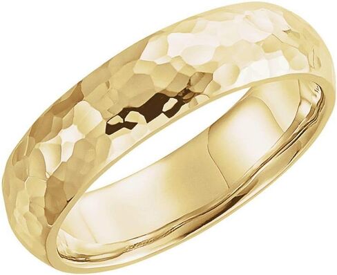 Milgrain Wedding Band Hammer Finish Comfort Fit Solid 925 Sterling Silver Real 10k 14k 18k Yellow Rose White Gold OR Platinum Ring Classic Domed 2mm 3mm 4mm 6mm in Kuwait