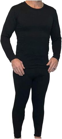 Snow Love Z-Tex Men's Ultra Soft Fleece Lined Thermal Underwear Set with Fly in Saudi Arabia