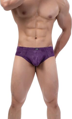 IKINGSKY Men's Four Way Stretch Cheeky Boxer Briefs Sexy Mini Cheek Thong Underwear Low Rise Pouch Under Panties in Kuwait