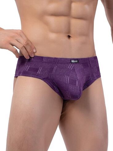 IKINGSKY Men's Four Way Stretch Cheeky Boxer Briefs Sexy Mini Cheek Thong Underwear Low Rise Pouch Under Panties in Kuwait