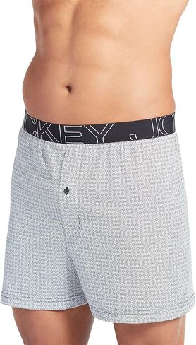 Jockey Men's Underwear ActiveBlend Knit 5" Boxer in Kuwait