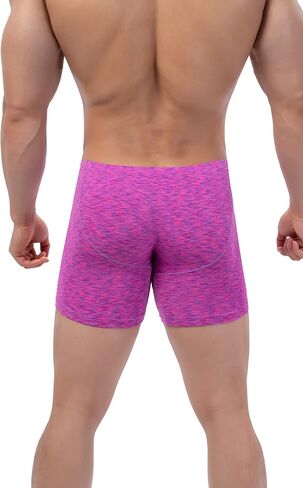 IKINGSKY Men's Quick-dry Long Leg Boxer Briefs Sexy Bulge Trunks No Ride Up Shorts Underwear Seamless Front Under Panties in Saudi Arabia